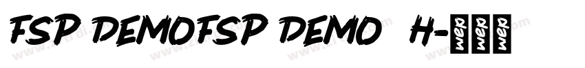FSP DEMOFSP DEMO   H字体转换